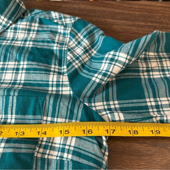 ❤️ NWT J.crew Teal Plaid Shirt XXS - Picture 10 of 12